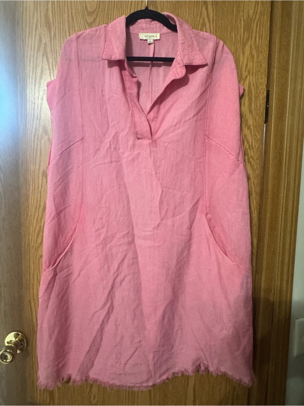 Umgee Size XL Pink Tunic Dress